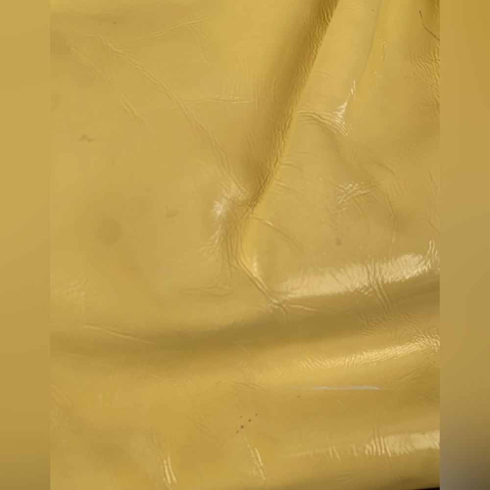 Vintage Y2K Coach Gallery East West Pleated Tote Handbag, in Canary yellow, EUC - Picture 11 of 15